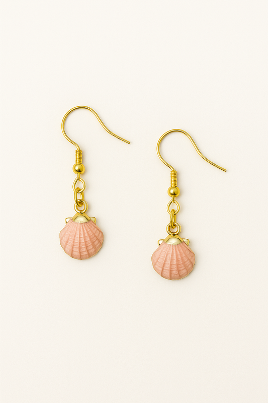 Boucles d’oreilles – Édition coquillage doré