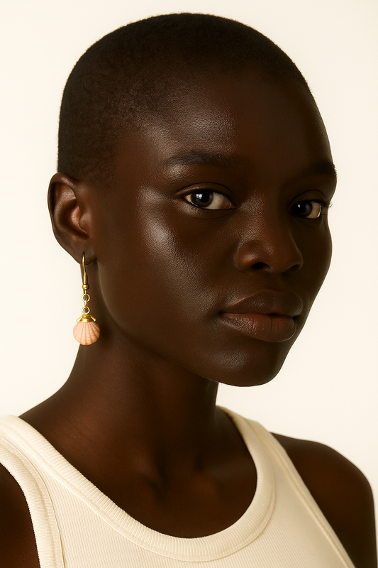 Boucles d’oreilles – Édition coquillage doré