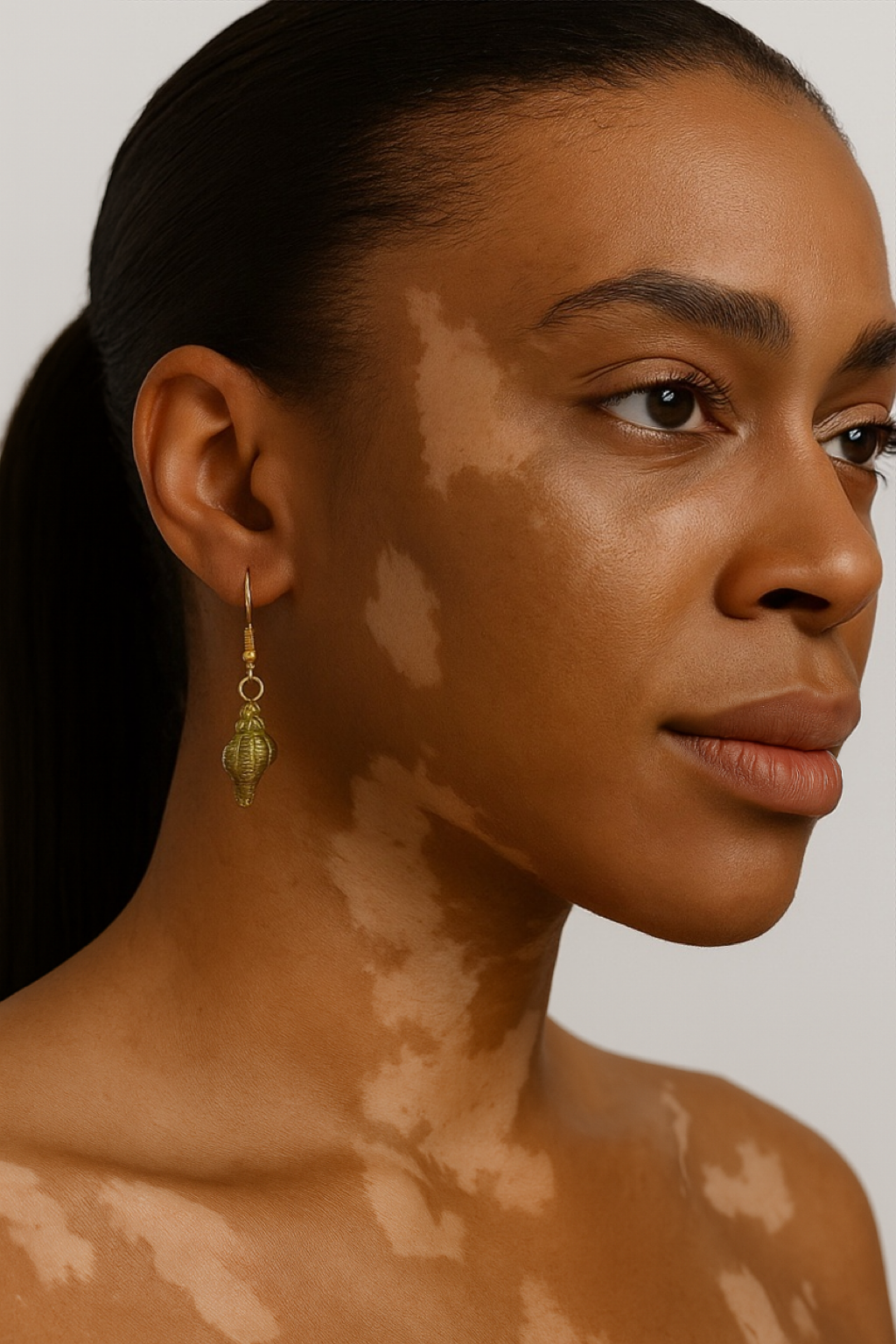 Coquillage - Boucles d’oreilles dorées